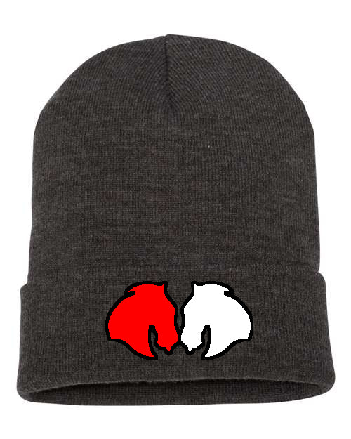 Horse Market Embroidered Beanie