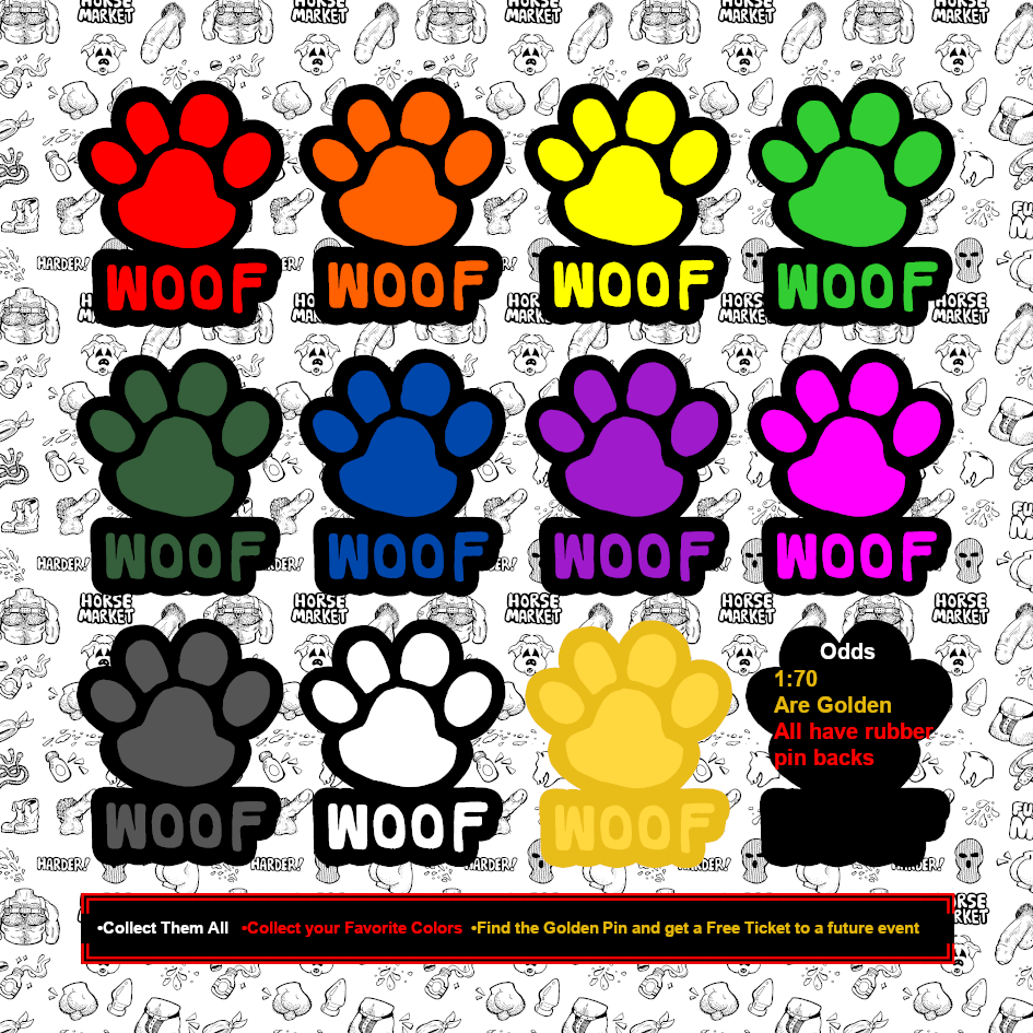 Horse Market Mystery Pin Pack - Woof Paw 2025