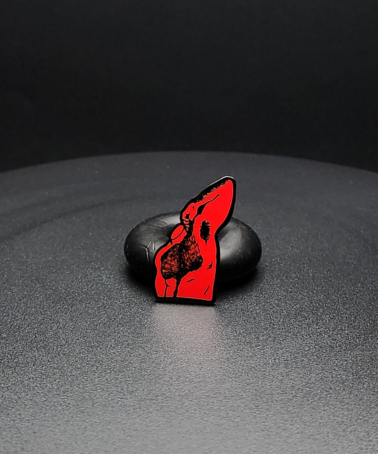 Horse Market Armpit Enamel Pin - Locking back