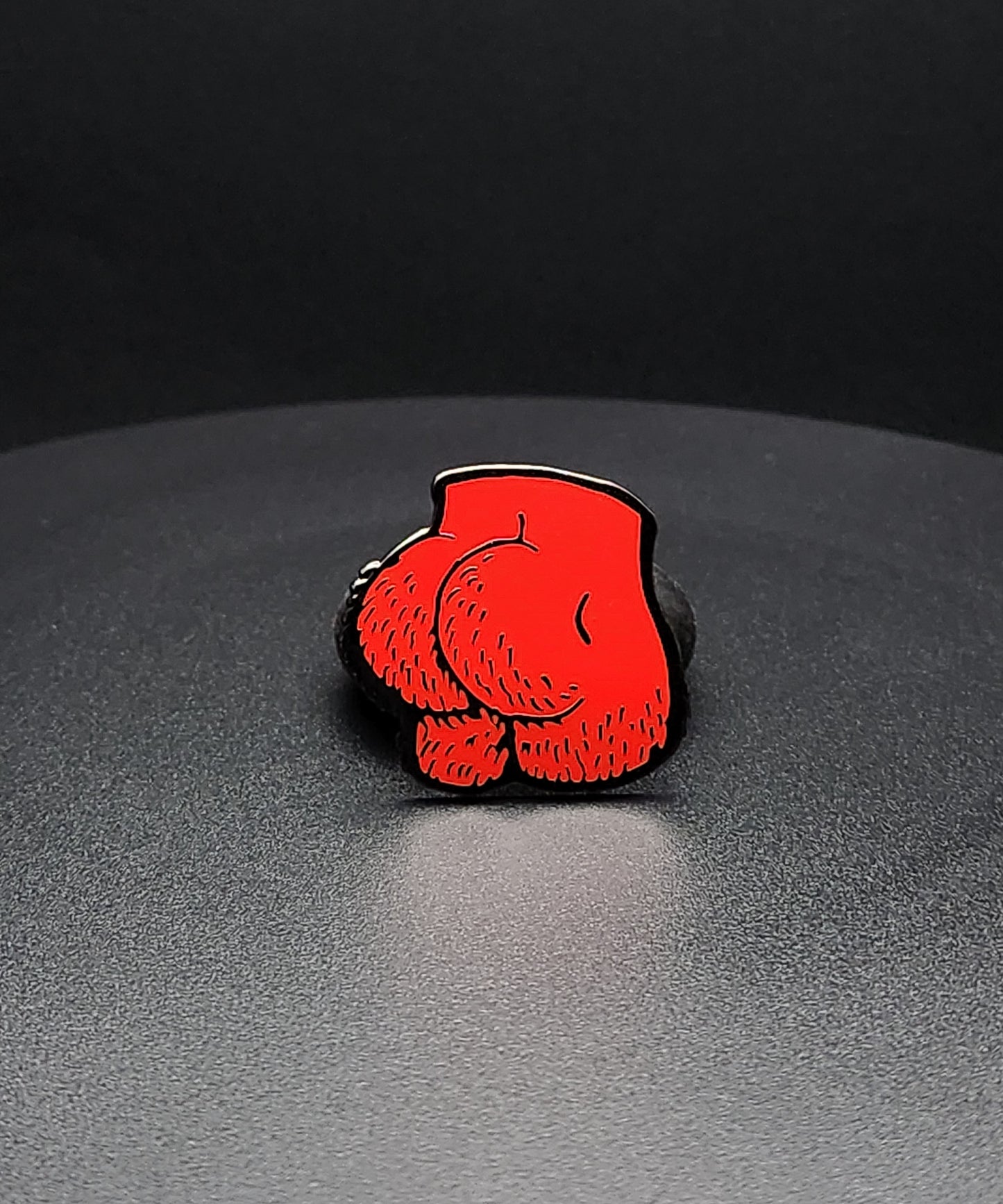 Horse Market Furry Butt Enamel Pin - Locking back