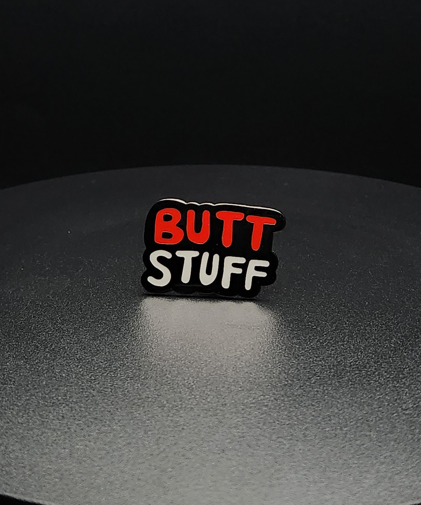 Horse Market Butt Stuff Enamel Pin - Locking back