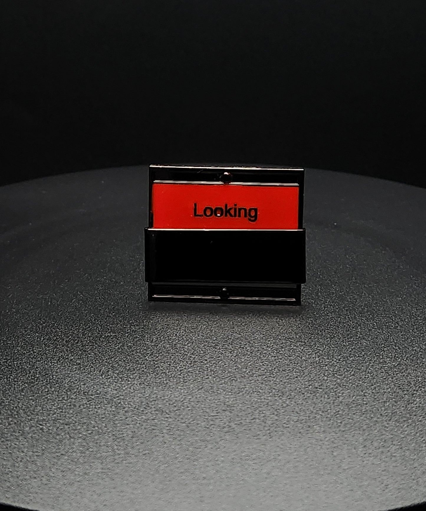 Horse Market Looking/Not Looking Sliding Enamel Pin - Rubber backing