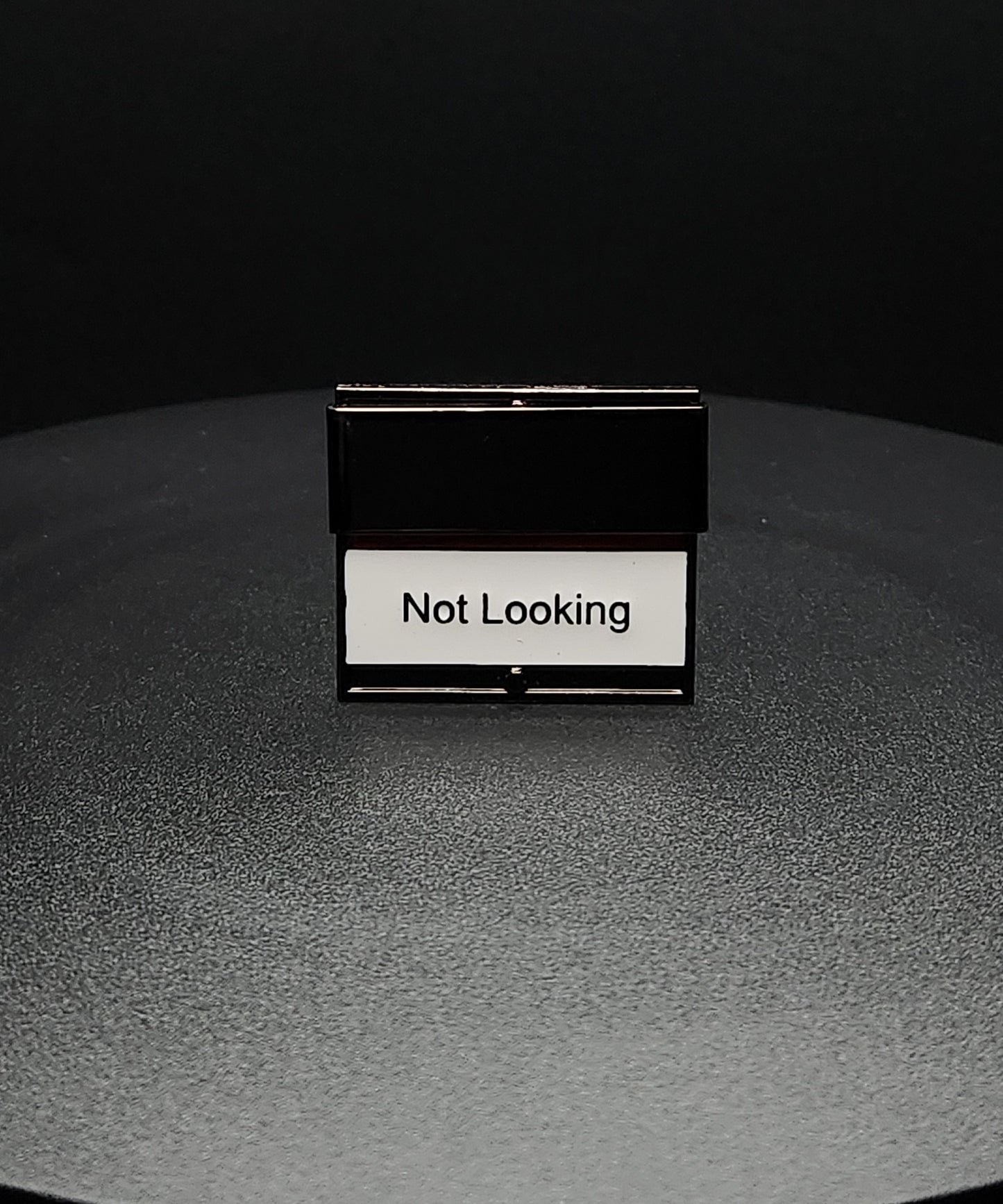 Horse Market Looking/Not Looking Sliding Enamel Pin - Rubber backing