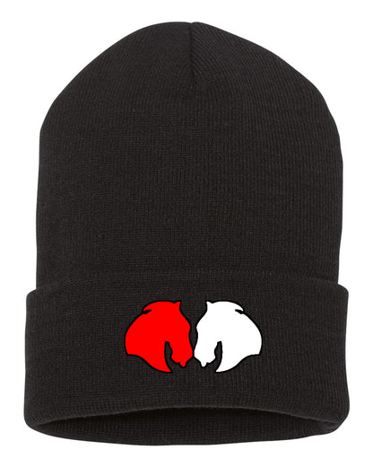 Horse Market Embroidered Beanie