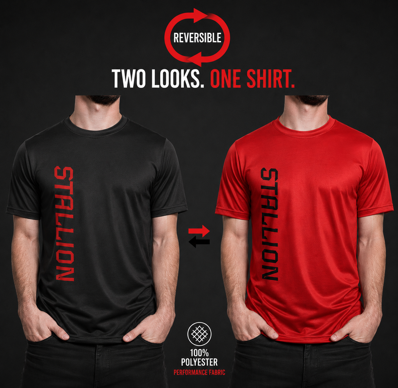 HorseMarket Reversable Stallion/Stallion Shirt! / PRESALE!