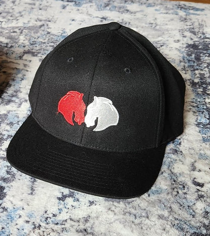 Snapback embroidered Horse Market hat.