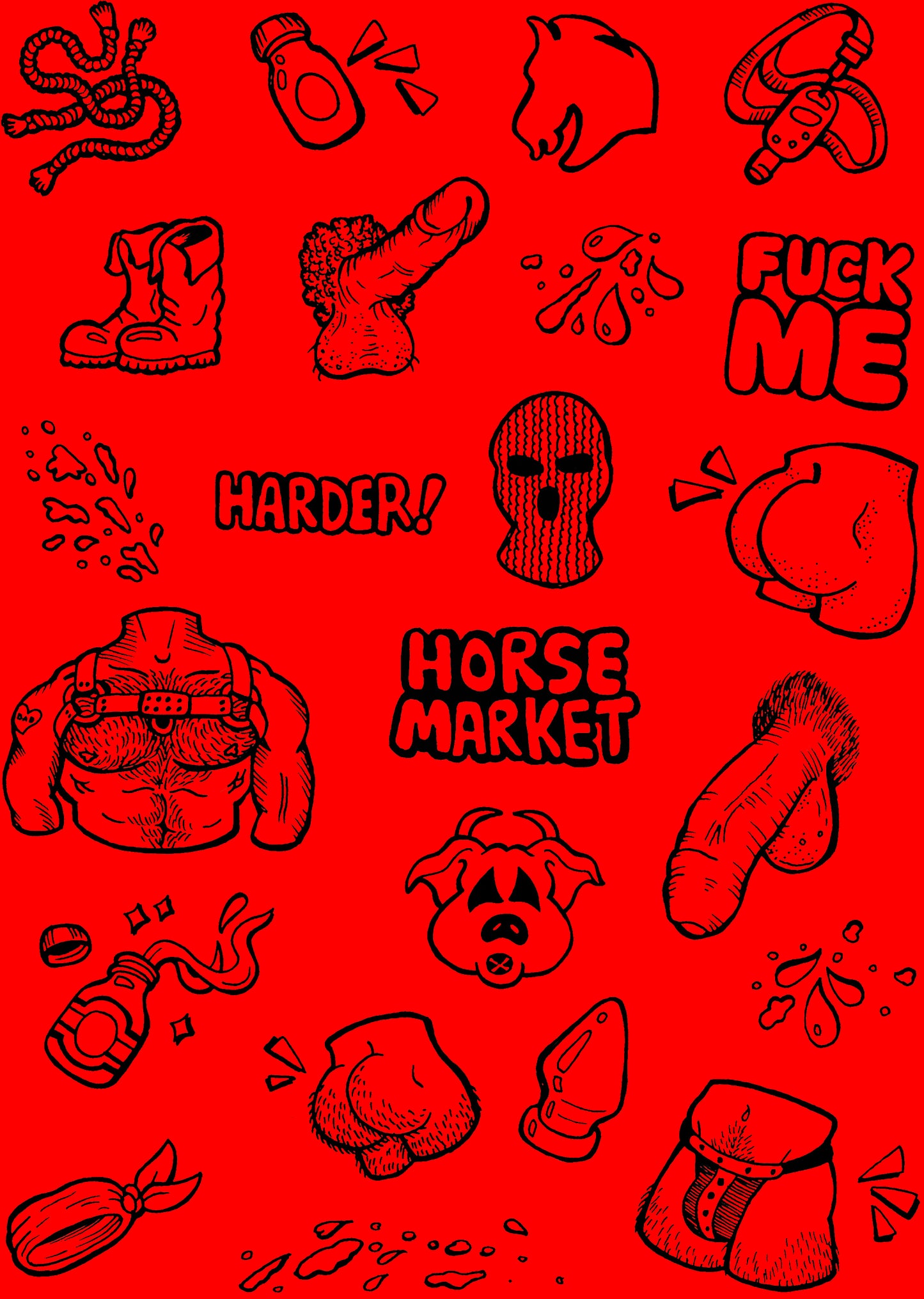Special Horse Market Hood, "HM Home Party Hood"