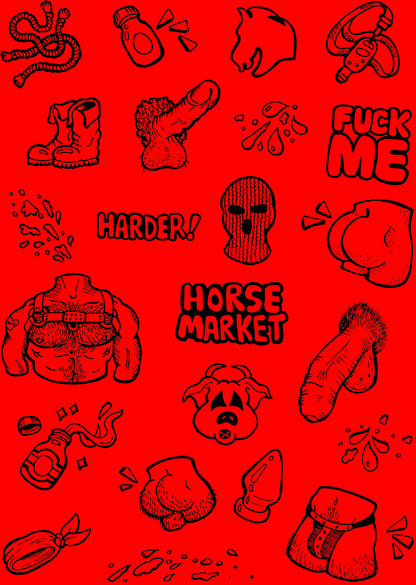 Special Horse Market Hood, "HM Home Party Hood"